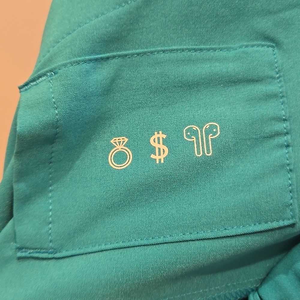 Figs Zamora Jogger Scrub Pants Catarina Top Set In Teal NWOT - Picture 15 of 16